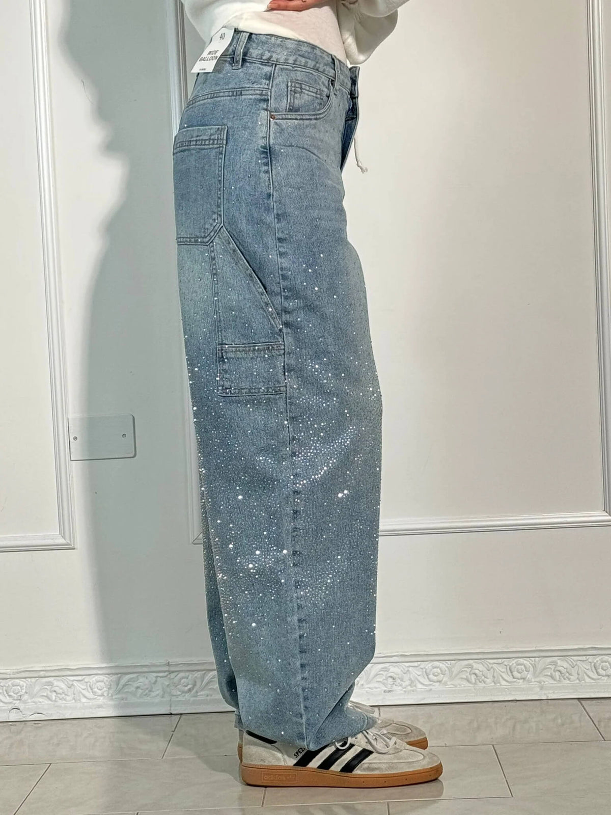 Jeans de mezclilla Balloon Carpenter Shine